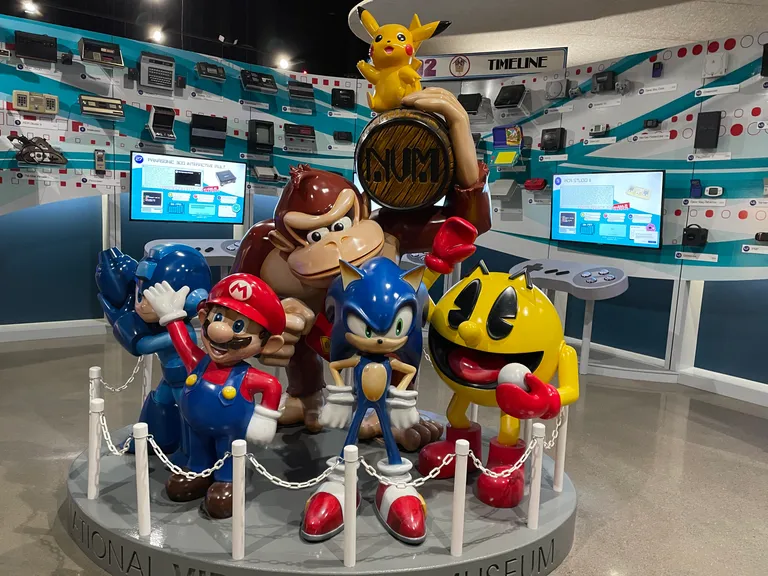 National Videogame Museum Statue