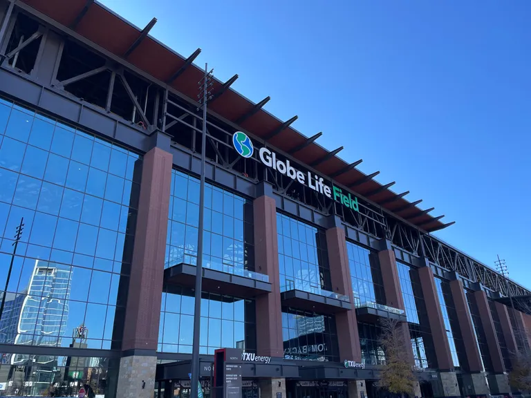 Outside view of Globe Life Field